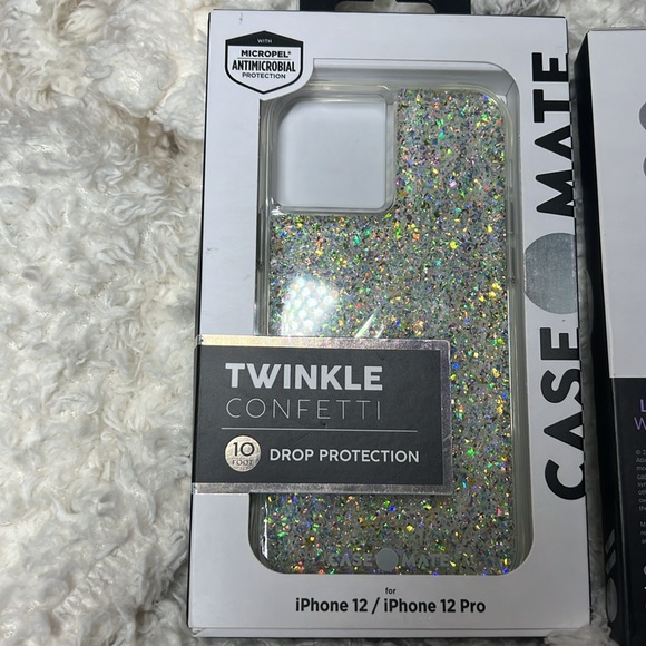 NWT ✨TWINKLE✨CONFETTI CASE MATE 10 Ft. Drop Protection💥 iPhone 12/iPhone 12 PRO - Picture 16 of 16